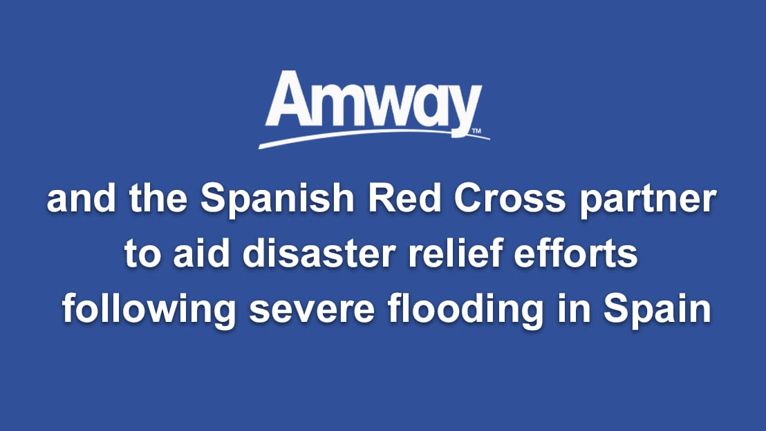 Amway and the Spanish Red Cross partner to aid disaster relief efforts following severe flooding in Spain